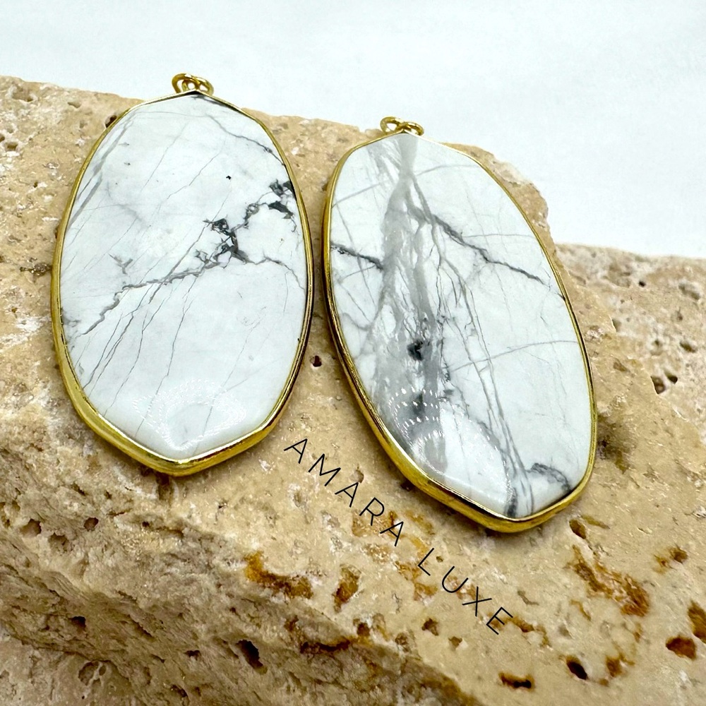White Turquoise Dangles